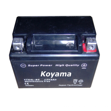 High Quality AGM Motorcycle Starting Battery -Ytx4l-Bs-12V3ah